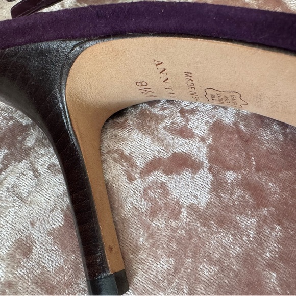 🍁Ann Taylor Violet Suede Sling-backs - Picture 6 of 10